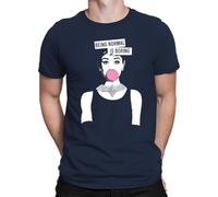 Being Normal is Boring | Audrey Hepburn Men's T-Shirt, navy blue, XL