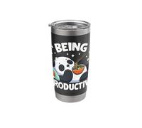 Being Productive Panda Bear Stainless Steel Insulated Tumbler