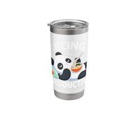 Being Productive Panda Bear Stainless Steel Insulated Tumbler