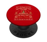 Being Related To Me Ugly Christmas Sweaters Christmas Party PopSockets Adhesive PopGrip