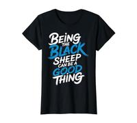 Being The Black Sheep Can Be A Good Thing Unique Pride |- Value Graphic T-Shirt, Women, Black, S