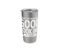 Being This Good Looking is Hard Dad Humor Sarcasm Sarcastic Stainless Steel Insulated Tumbler
