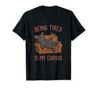 Being Tired is My Cardio Couch Potato Pig T-Shirt