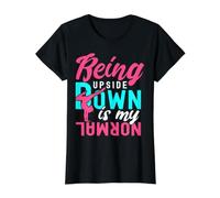 Being Upside Down is My Normal for a Gymnast Value Graphic T-Shirt, Women, Black, M