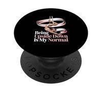 Being Upside Down Is My Normal Gymnast PopSockets Adhesive PopGrip