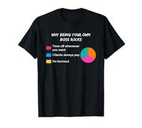 Being Your Own Boss Rocks Sarcastic Funny Sarcasm Humor T-Shirt