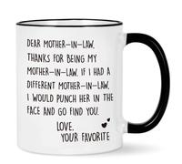 Being Your Son in Law Seems Like Gift Enough Funny Coffee Mug, 11oz Accent Coffee Mug, One-piece Customization Available (2PCS,F)