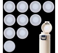 beinkmake 10 Pcs Water Cup Leak Stopper Cup Lid Silicone Stopper Plug Bottle Round Spill Proof Replacement Lid Plug for Belly Bottles Multiuse Tumbler Accessories