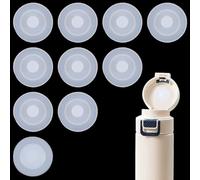 beinkmake 10 Pcs Water Cup Leak Stopper Cup Lid Silicone Stopper Plug Round Spill Proof Non Spill Bottle Replacement Lid Plug for Belly Bottles Water Cups Multiuse Tumbler Accessories