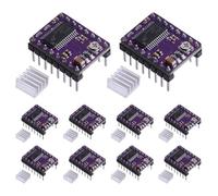 beinkmake 10Pcs DRV8825 Stepper Motor Driver 3D Printer Parts Module with Heat Sink 4 Layer PCB Board for 3D Printer Stepper Driver Control Module