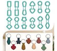 beinkmake 12Pcs Basic Shape Polymer Clay Cutters Geometric Keychain Clay Earrings Cutters Polymer Jewelry Cutter for Earrings Making Birthday Party DIY Supplies