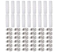 beinkmake 18Pcs 10 mm Plastic Hose Barb Fitting with 36pcs Stainless Steel Pipe Connectors Male Thread Splicer Mender Joint Adapter Union for Fuel Liquid Gas Repair