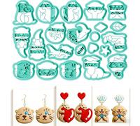 beinkmake 22Pcs Polymer Clay Cutters Set, Adorable Otter Shapes Clay Earrings Cutters for Earrings Jewelry Making DIY Craft Supplies