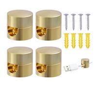 beinkmake 3 Pack Cord Organizer Gold Charger Holders for Cords Adjustable Anchors for Desk Cable Organization Management Clips Home Office Nightstand