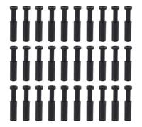 beinkmake 30pcs 1/4 Inch Push-to-Connect Fitting Plug Pneumatic Quick Plug Connector for Blanking Air Water Black Plastic