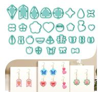 beinkmake 30pcs Cute Elements Polymer Clay Cutters for Earring Making DIY Jewelry Making Polymer Clay Cutter Kit