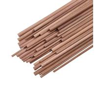 beinkmake 36Pcs 4 Size Natural Walnut Dowels 7.87 Inch Length Wood Dowel Rods Hardwood Sticks for Craft Woodworking Building Model Macrame
