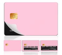 beinkmake 4Pcs Pink and Purple Credit Card Skin Sticker Solid Color Debit Card Cover for Transportation Payment Bank Key Card Protection Removable No Bubble Waterproof Slim 2.12 x 3.34inch