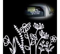 beinkmake 4Pcs Wildflowers Car Decal Bumper Sticker Wildflower Fun Car Decal Waterproofs Headlight Window Decal for Vehicles Auto Body Cars Scooter Motorcycle Helmet