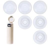 beinkmake 6Pcs Water Cup Leak Stopper Cup Lid Silicone Spill Proof Plug Bottle Cap Replacement Round Non Spill for Tumbler Caps Water Bottle Lid Belly Accessory