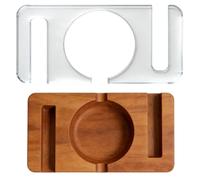 beinkmake Ashtray Acrylic Router Template for Woodworking, 5mm Thick Inlay Template Tracing Stencil Guide Tool for Wooden Home Bar DIY Woodworking Project Ash Storage Crafts