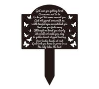 beinkmake Butterfly Memorial Grave Markers,9.3 x 6.5inch | For Placement in Outdoor Gardens Yards Memorial Plaque for Dad Mom Waterproof Acrylic