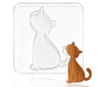 beinkmake Cat Acrylic Router Template Router Template for Woodworking Drawing Inlay Templates for Wood Clear Decorative Clear 6.7 x 5.9 inch