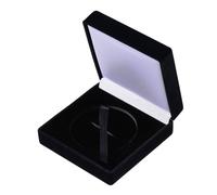 beinkmake Challenge Coin Display Case 50mm Black Velvet Display Coin Box Challenge Protective Storage Presentation Box for Commemorative Coins Medals Tokens