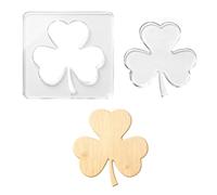 beinkmake Clover Pattern Router Template Acrylic Router Template for Woodworking Drawing Inlay Templates for Wood Decorative Clear 7.87 x 7.87 inch