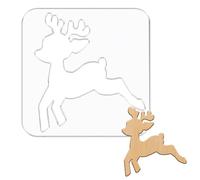 beinkmake Deer Router Template Acrylic Clear Valet Tray Router Template for Woodworking Drawing Inlay Templates Charcuterie Board Handicraft Decorative