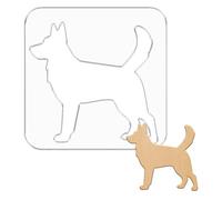beinkmake Dog Template Acrylic Clear Valet Tray Cute Sitting Dog Router Template for Woodworking Drawing Inlay Templates Board Handicraft Decorative Templates