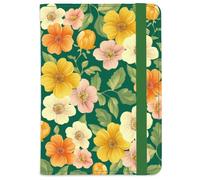 beinkmake Floral Leather Passport Holder Cover Yellow Cute Flowers Travel Wallet Passport Case with Credit Card Slots for Women Men Travelling Essentials for Flying