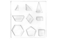 beinkmake Geometric Router Template for Woodworking, Clear Acrylic Inlay Template, Decorative Tracing Guide Tool for Charcuterie Board DIY Craft Woodworking Project