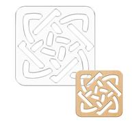 beinkmake Knot Template Acrylic Clear Valet Tray Router Template for Woodworking Drawing Inlay Templates Board Handicraft Decorative Templates
