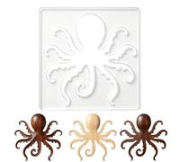 beinkmake Octopus Acrylic Router Template for Woodworking, 5mm Thick Inlay Template Tracing Stencil Guide Tool for Project DIY Wood Craft
