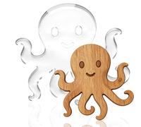 beinkmake Octopus Router Template for Woodworking, Clear Acrylic Inlay Template, Decorative Tracing Guide Tool for Creating Animal Inlays in Signs DIY Craft Woodworking Project