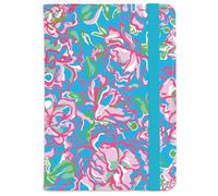 beinkmake Pink Celadon Floral Leather Passport Holder Cover Flower Travel Wallet Passport Case with Credit Card Slots for Women Men Travelling Essentials for Flying