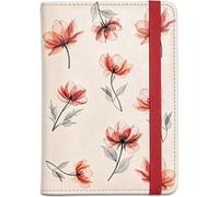 beinkmake Soft Coral Floral Passport Holder for Travel, 5.9" x 4.3"
