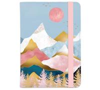 beinkmake Sunrise Mountain Leather Passport Holder Cover Landscapes Travel Wallet Passport Case with Credit Card Slots for Women Men Travelling Essentials for Flying