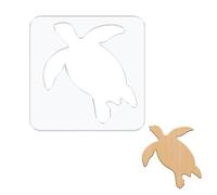 beinkmake Turtle Template Acrylic Clear Valet Tray Router Template for Woodworking Drawing Inlay Templates Charcuterie Board Handicraft Decorative Templates 7.9x7.9 inch