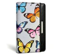 beinkmake Vibrant Butterfly Chequebook Cover for Personal Checkbook RFID Blocking Checkbook Cover Holder Wallet for Women and Men Fashionable Print Design