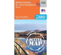 Beinn Dearg & Loch Fannich Map | Weatherproof | Ullapool | Ordnance Survey | OS Explorer Active Map 436 | Scotland | Walks | Hiking | Maps | Adventure