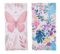 Beipegin 2 Pack Glasses Case Portable Soft Eyeglass Case Glasses Pouch Leather Glasses Case Squeeze Top Sunglasses Cases Travel Organizer Bags for Women Men Girls