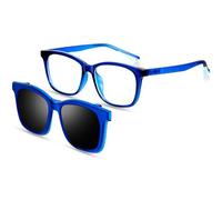 Beipegin Blue Light Blocking Glasses for Kids with Clip On Sunglasses Polarised, Children's Gaming Computer Glasses Outdoor Glasses for Boys Girls