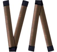 BEIQIYA 2pcs Hair Bun Maker for Women, Non-Slip French Donut Twist Tool Clip, Ballet Bun Braid Updos Curler Tool for Medium-Length Thick Straight Hair-Dark Coffee