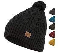 Highlander Beira Lined Bobble Hat: Black Colour: Black