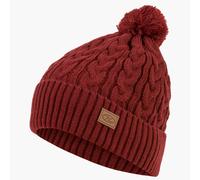 Beira Lined Bobble Hat - Dark Red