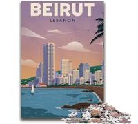 Beirut Adult Jigsaws 1000 Piece, Art Interesting Stress Reduction Wishlist with Santa Claus for Age 14 1000pcs(50x75cm)