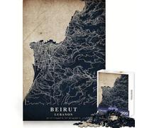 Beirut Lebanon Jigsaw 1000 Pieces for Teenagers Thinking Skill Leisure Pleasure Neat Edges Winter Gift (38x26cm)