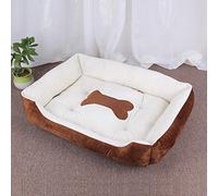 BEISCO Pet Kennel cat Kennel Dog mat Golden Retriever Teddy Warm Four-Season Litter mat pet Supplies (Bones) Kabeigesinglefossa